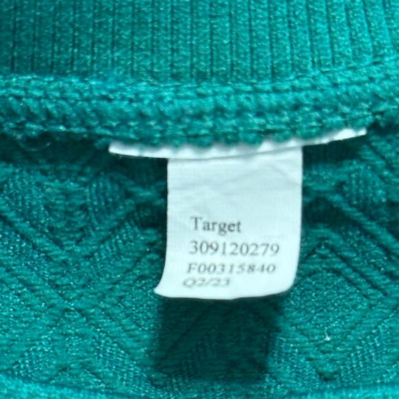 Women's Target Joy Lab Cropped Green Long Sleeve Athletic Wear Top Size Small - Picture 4 of 7